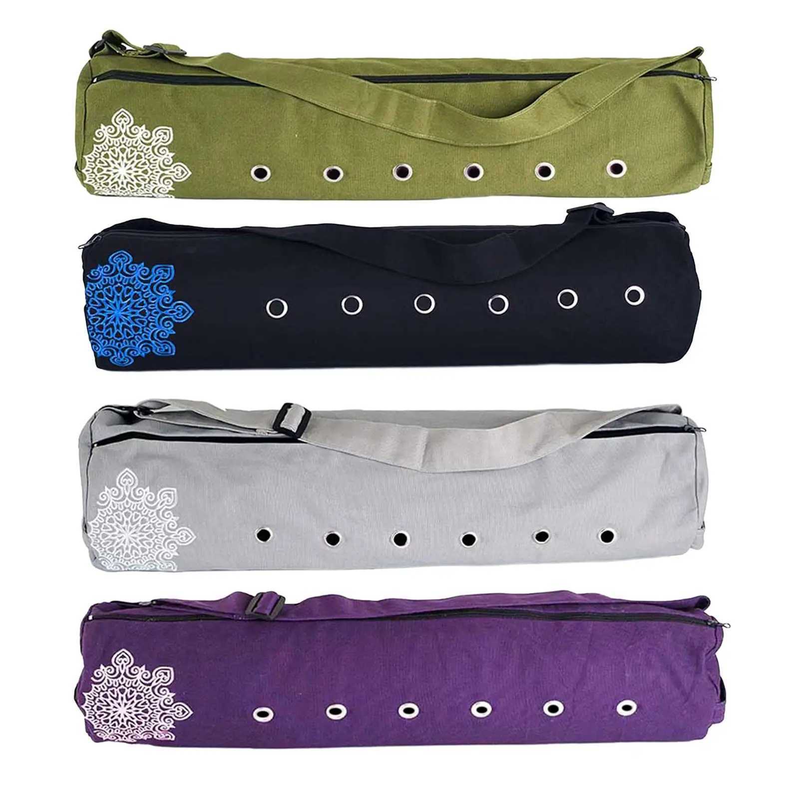 Yoga mat breathable bag with adjustable shoulder strap fat free pad holder wear-resistant fully zippered fitness bag W240906