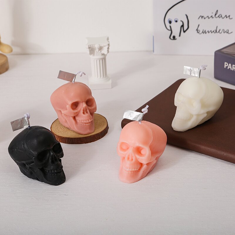 Scented Candle Skeleton Halloween Soy Wax Aroma Candle Home Decorations Small Ornaments Aromatherapy
