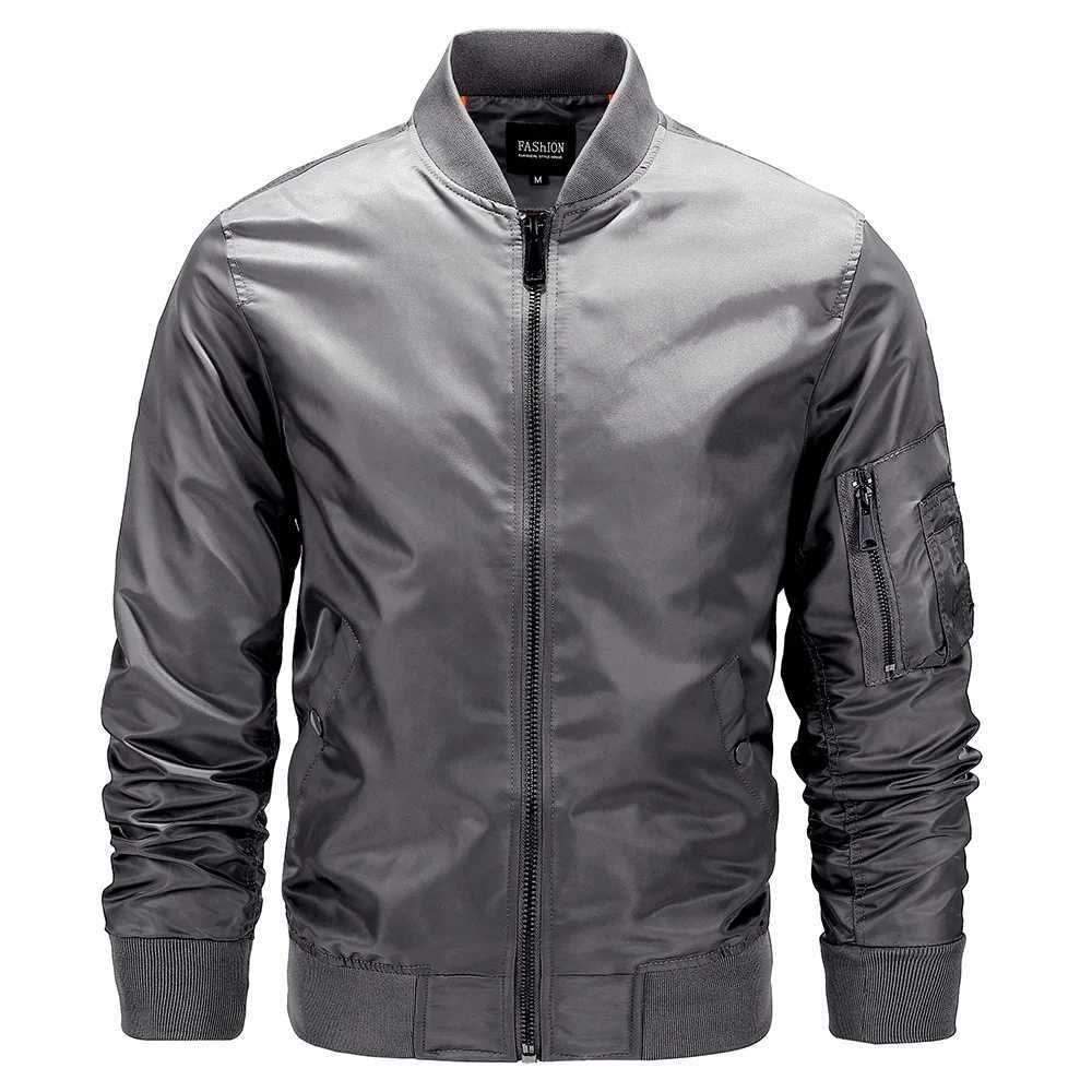 Baseball Jacket for Mens Spring and Autumn Thin Jacket Stand Up Collar Top Stand Up Collar Oversized Flying Jacket Y240906