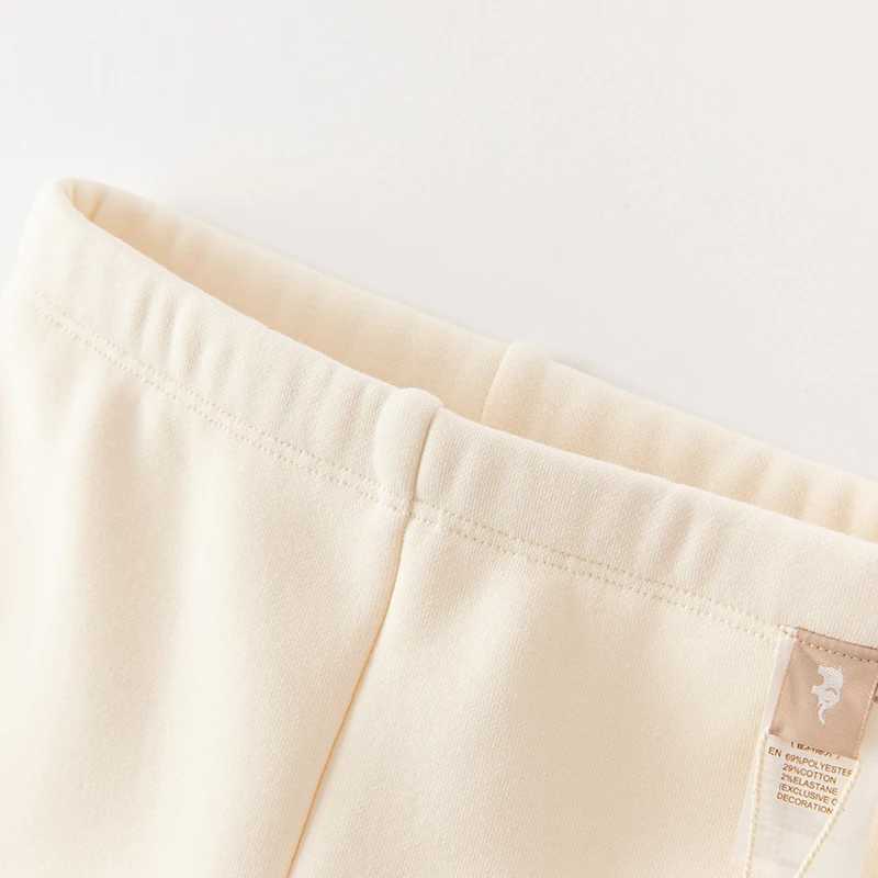 Dave Bella Girls Leggings Winter Thick Warm Plus Cute Children Kids Baby Soft Bottom Part Pants DB4237618 Y240906