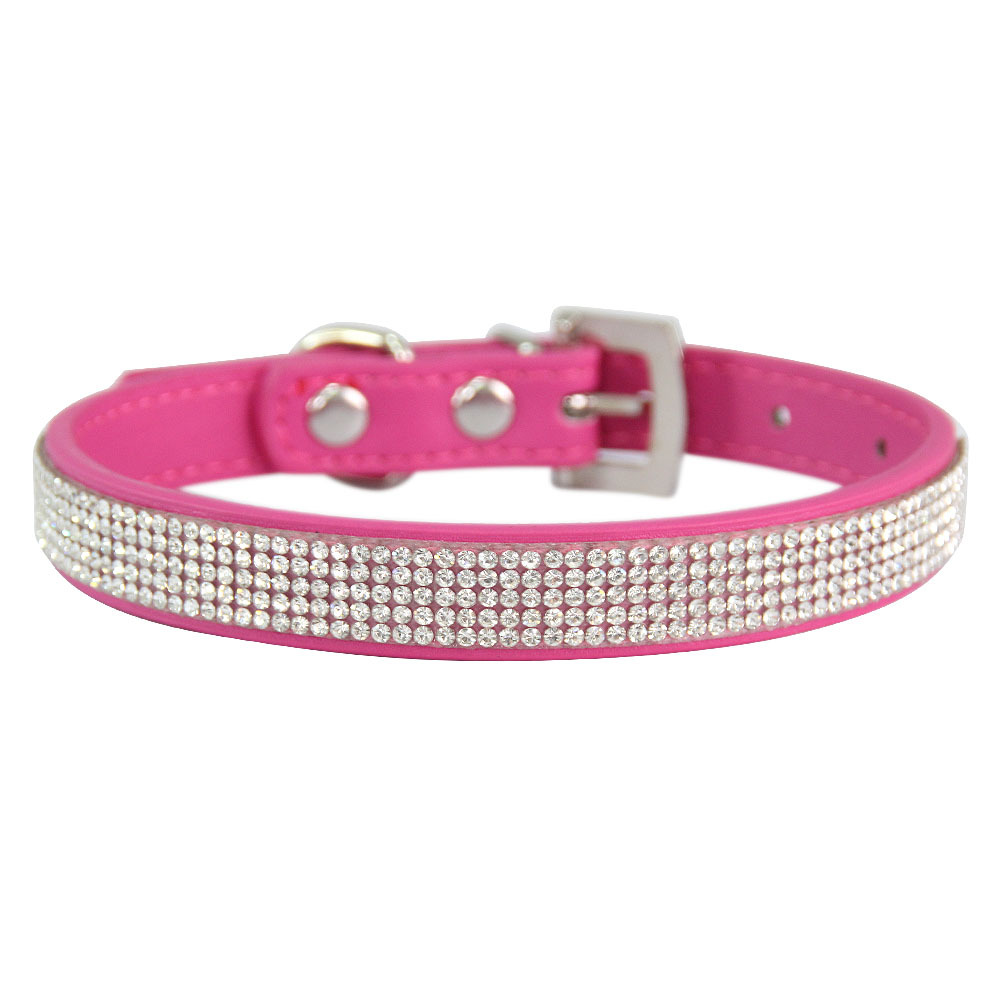 Halloween Pet supplies Pet Cat Collar Shiny Leather Diamond Multi-Size Collar Factory Direct Wholesale