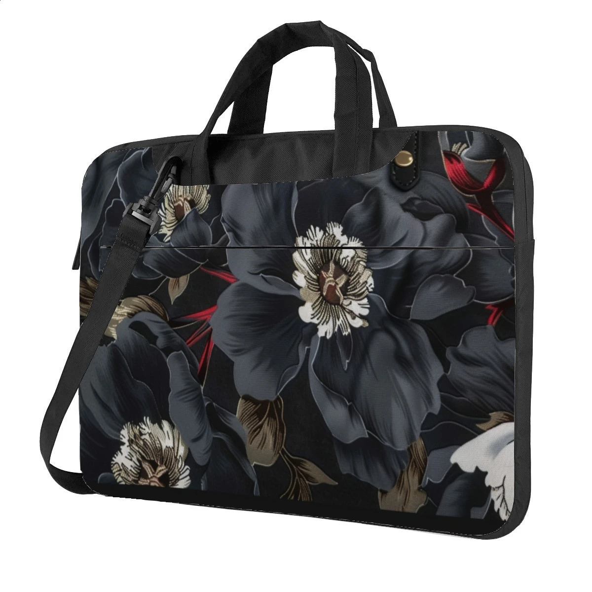 Plant Flowers Leave Laptop Bag Printed Pattern Fashionable Brief Case Ultra Thin Portable 13 14 156 inches 240906