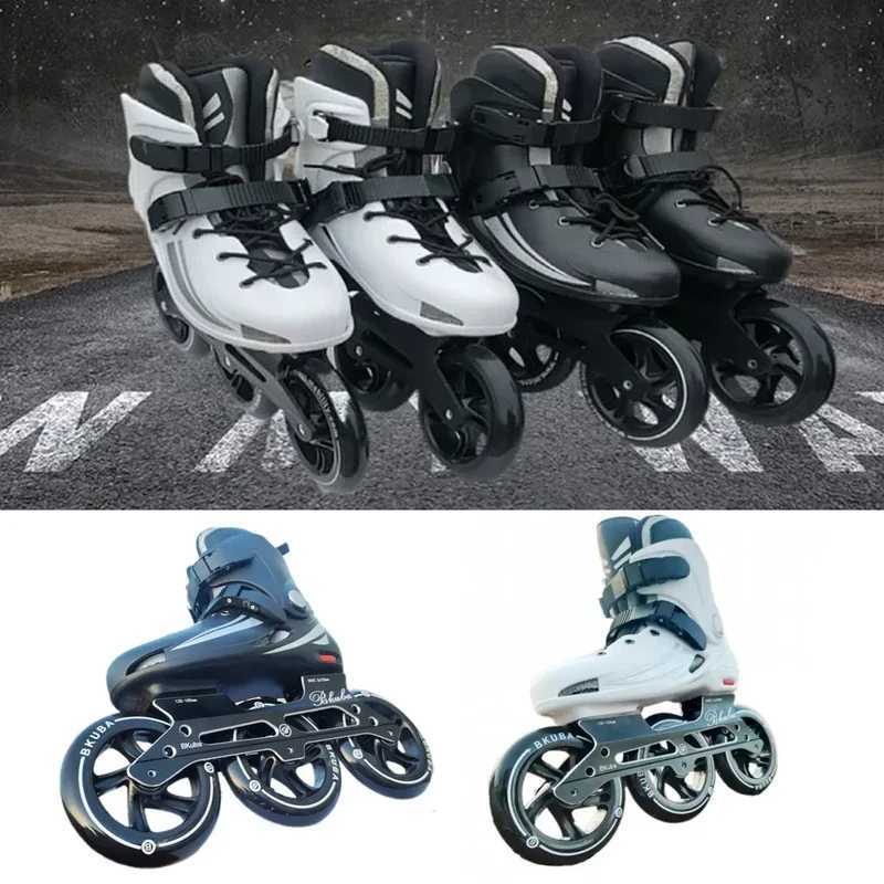 Inline Roller Skates 3 wheels Roller Skates Shoes Men Speed Skates Adult Racing Speed Skating H240906