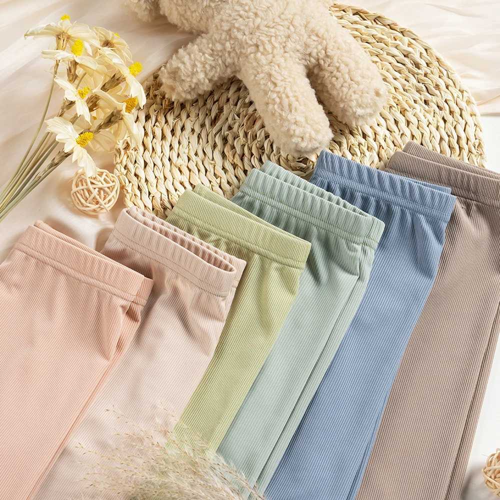 Baby Toddler Bottoming Trousers Spring/Autumn Fashion Childrens Leggings Casual Solid Color Girls Trousers Comfortable and Soft Y240906