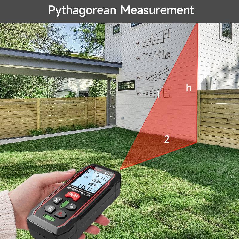 Noyafa NF-270 Laser Rangefinder - Accurate Measurement up to 70 Meters with Horizontal Bubbles & Angle Functionality