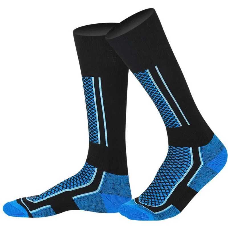 Winter Men Women Warm Ski Socks Thicker Cotton Sports Snowboard Cycling Soccer Socks High Elastic Thermal Socks Y240906