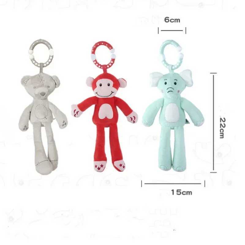 Baby Mouse Mobile Baby Toy Cart Bed Hanging Rabbit Elephant Baby Bed Hanging Bell Plush Toy 0-12 Months W240815