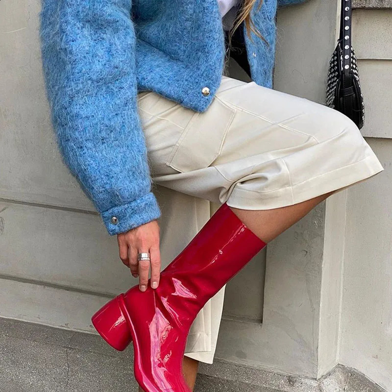 Womens Winter Klein Blue Collar Long Sleeve Wool Jacket Fashion and Universal Small Jacket 240906