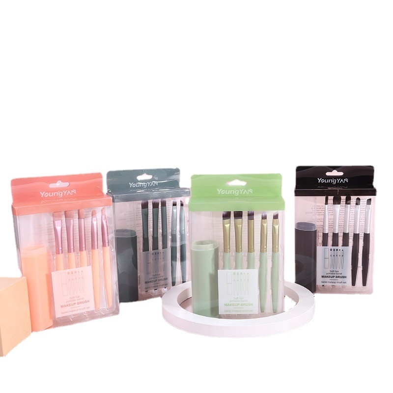 5 brushes Simple portable set Smoky eye shadow makeup brush beauty tools