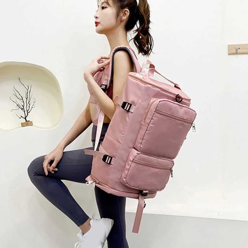Large capacity mens travel bag leisure weekend travel backpack womens sports yoga bag multifunctional crossover body W240906