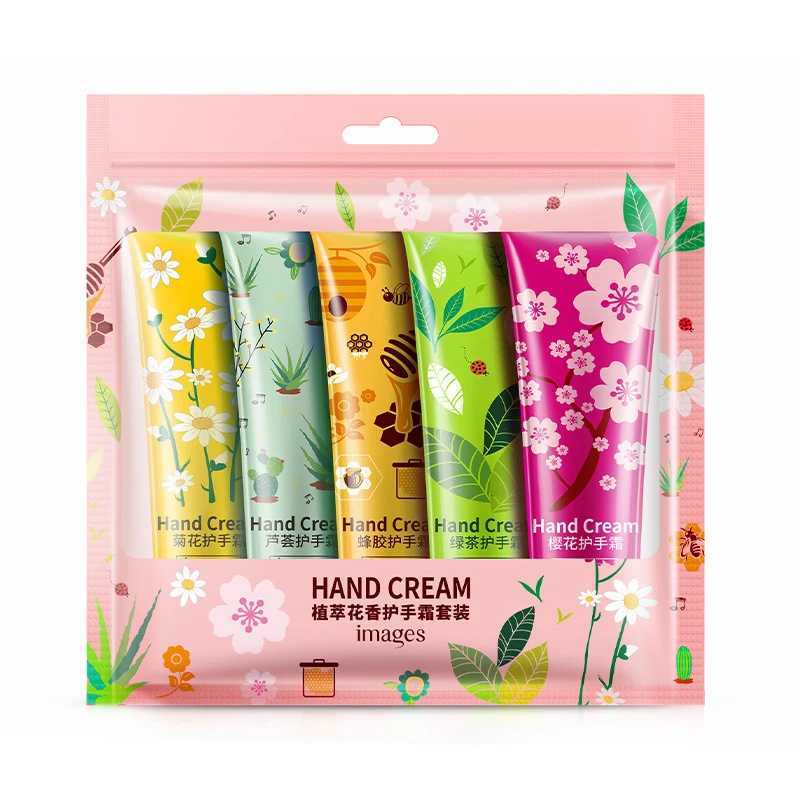 5pcs BIOAQUA Plant Fruit Sakura Hand Cream Sets Moisturizing Handcream Set Hand Care Nourishing Anti Chap Skin Care for Hands M240906
