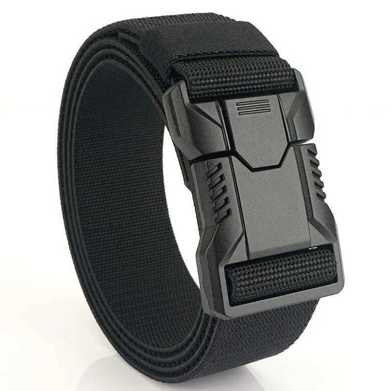 New aluminum alloy quick release detachable buckle elastic band for men durable tactical band for denim outdoor army hunting band W240905