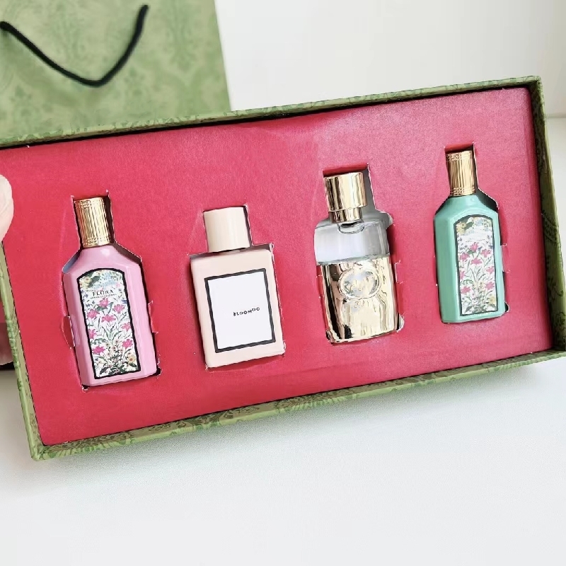 10A Cologne Designer Perfume Set for Women Bloom Flora Sparay 5ML*6PCS Suit 6 in 1 with Box good smell long time leaving lady body mist High Quality F