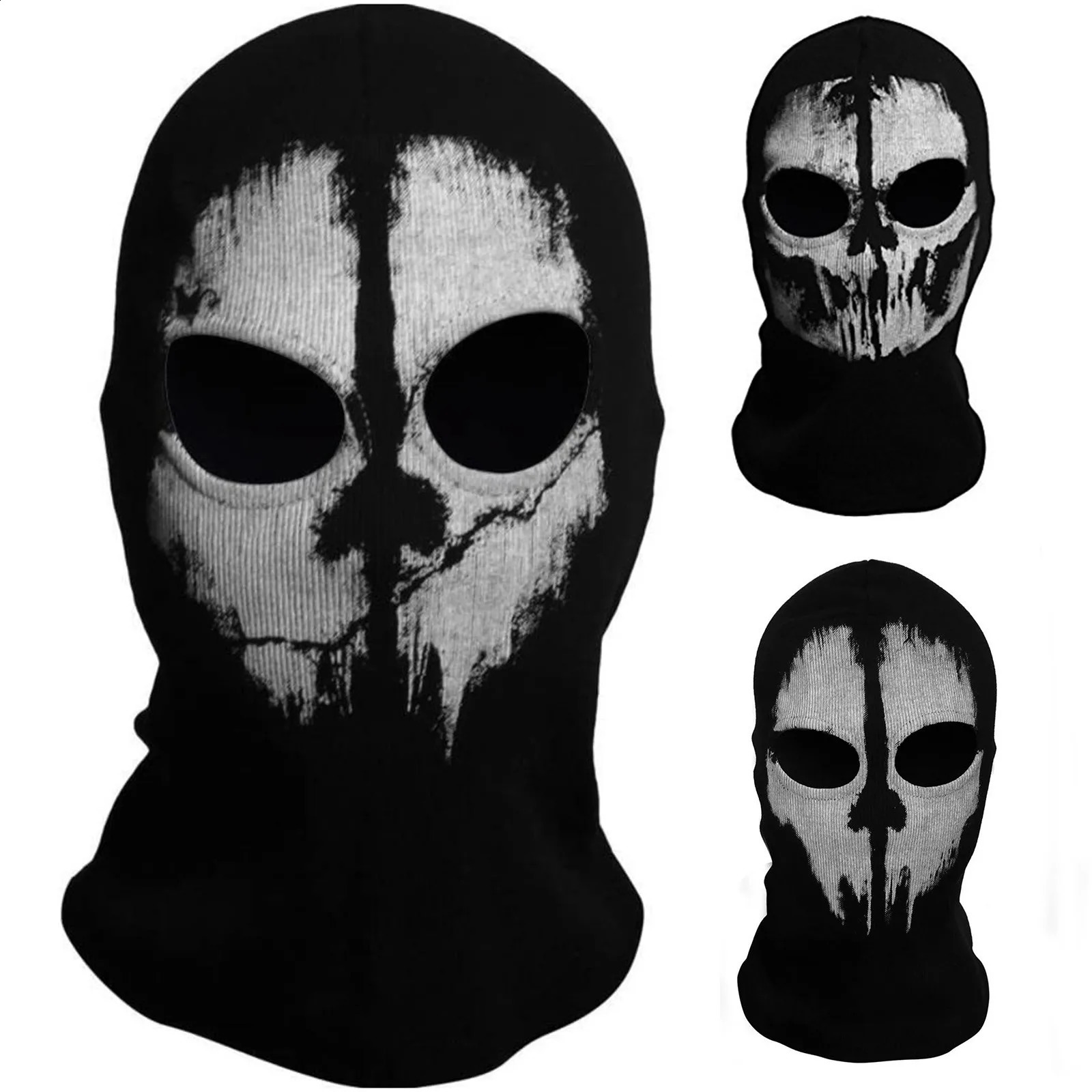 Halloween Mask Movie War Game Summon Commander Party Neutral Balaklava Role Playing Ghost Skull Headwear 240907