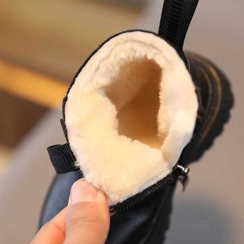 Autumn Winter Baby Kids Short Boots Super Warm Girls Boys Shoes PU Leather Children Boots Fashion Toddler Boots Kids Snow Shoes M240906