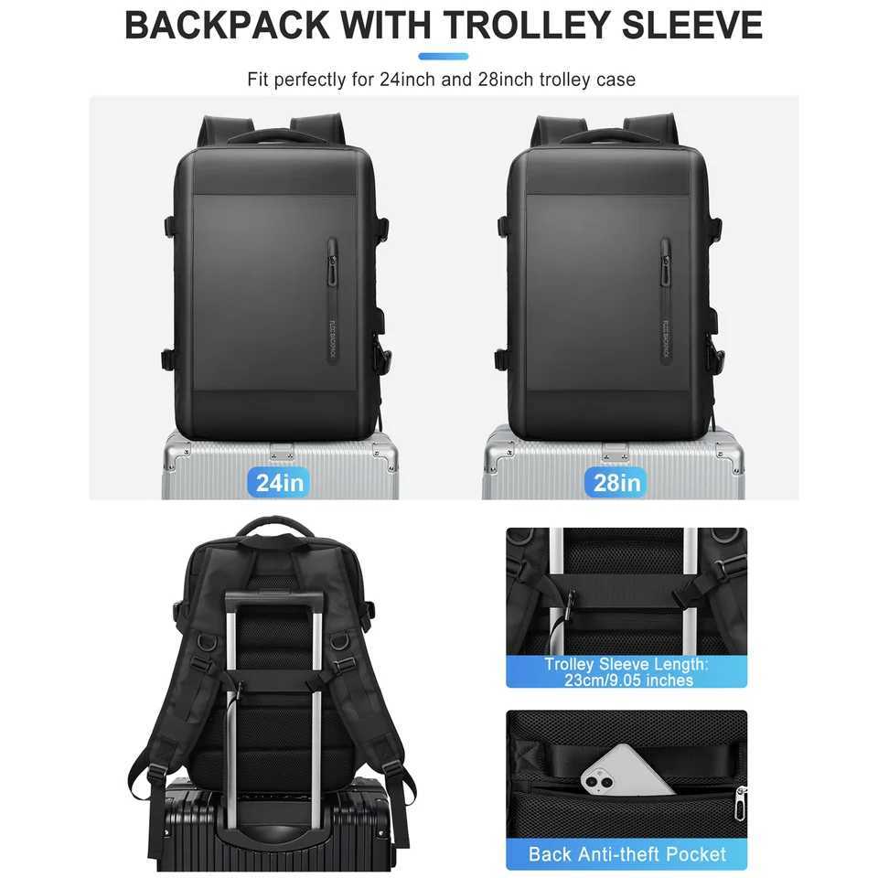 Men Travel Backpack Airplane Cabin Easyjet 45x36x20 Large Capacity Multifunctional Suitcase Usb Charging Laptop Bagpack 240906
