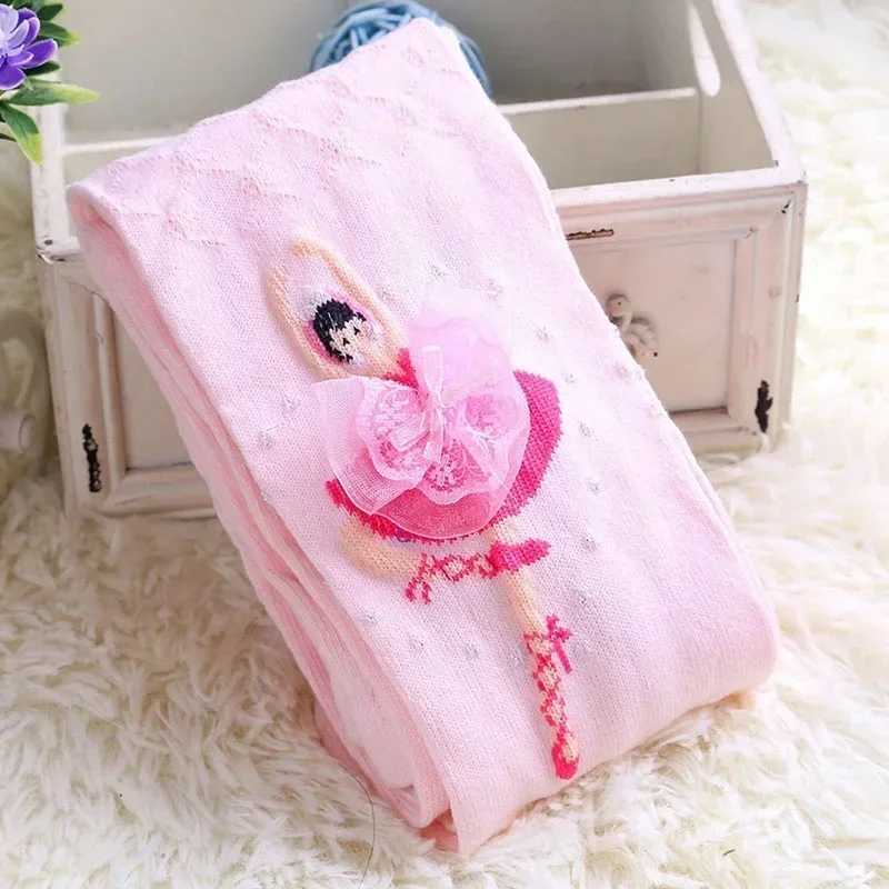Girls Tights Autumn Kids Cotton Pantyhose Cute Soft Knitted Tights for Baby Girl Infant Toddler Stocking Children Clothing Y240906