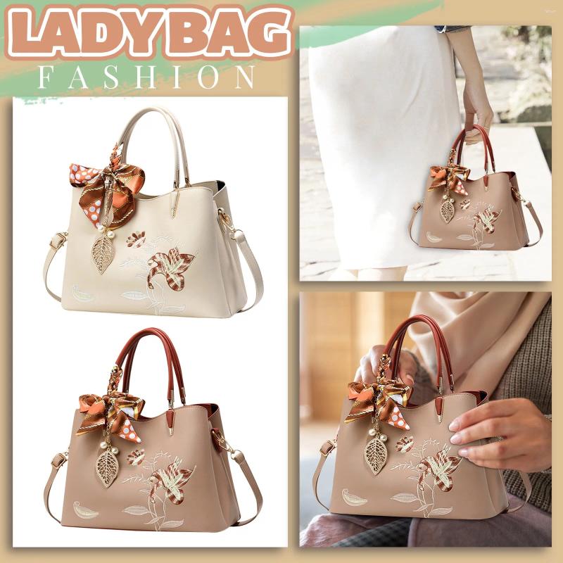 Drawstring 2024 Female Fashion Bridal Bag Summer Crossbody Tote Red Wedding Atmospheric Handbag Women's One Shoulder Scarf Style 5889