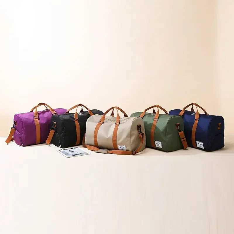 Portable fitness bag mens and womens sports yoga bag wet dry separation luggage travel swimming handbag W240906