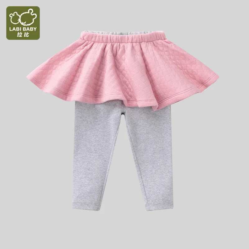 1-5 Yrs LABI BABY Skirts Leggings for Toddler Girls Warm Skirt Pants Autumn Winter Trousers Legging Kids Girl Bottom Clothes Y240906