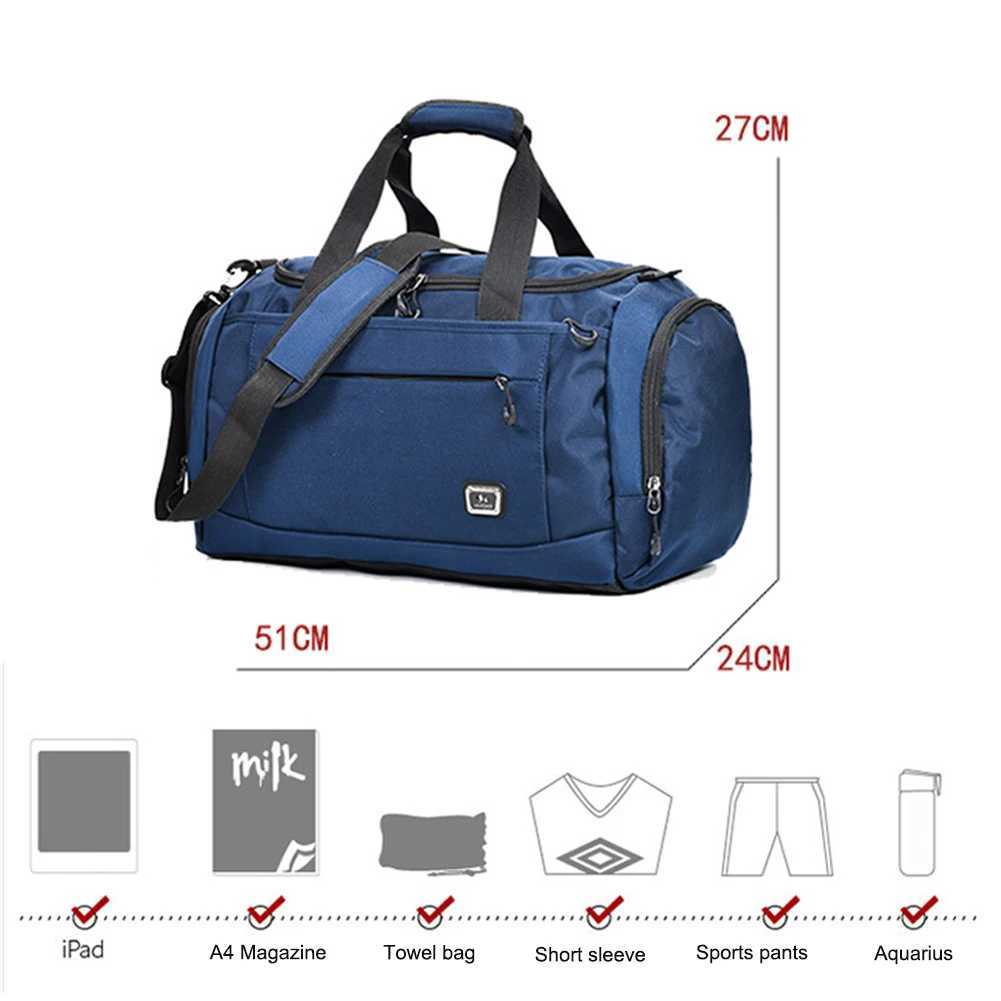 Fitness bag womens fitness outdoor travel bag handbag dry wet separation bag womens yoga exercise training bag W240906