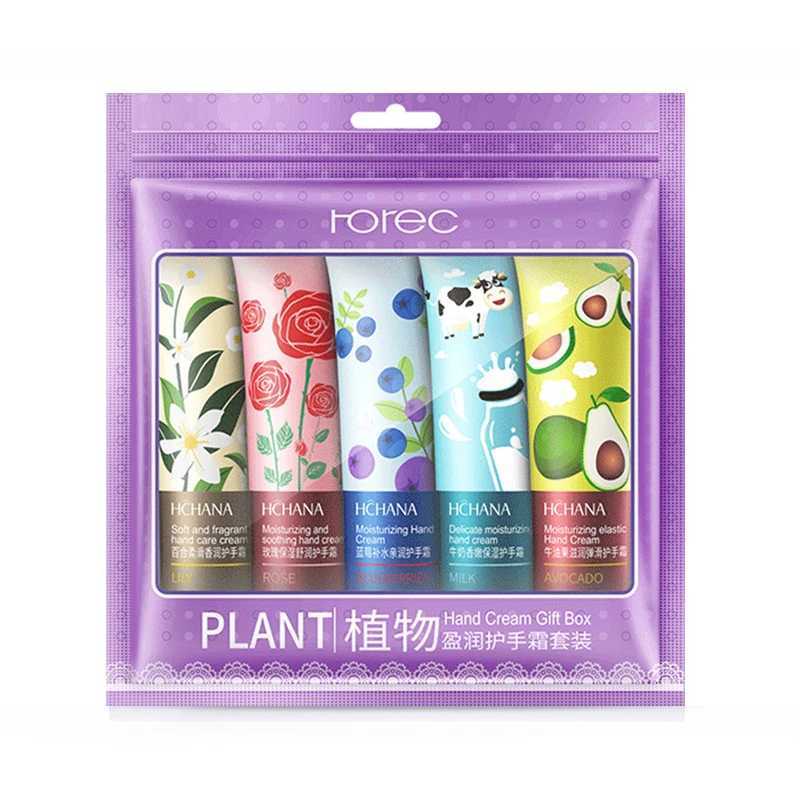5pcs BIOAQUA Plant Fruit Sakura Hand Cream Sets Moisturizing Handcream Set Hand Care Nourishing Anti Chap Skin Care for Hands M240906