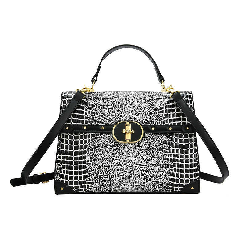 Crocodile Pattern Handbag Women's Bag Trendy Shoulder Bag Large Capacity Crossbody Bag Women's Bag 240915