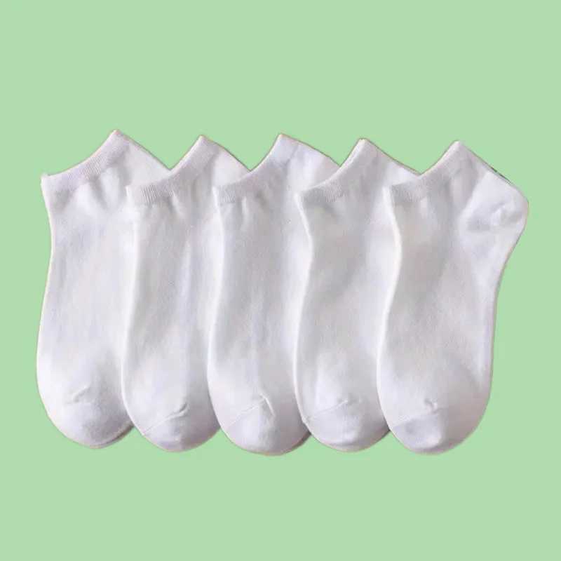 5/10/20 Pairs High Quality Mens Boat Socks Low Cut Non Slip Business Ankle Socks Sport Sweat Absorption Solid Color Short Socks Y240906
