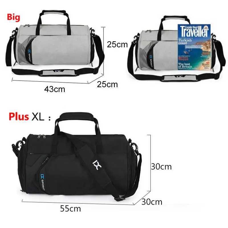 Big IX Plus XL Fitness Bag Wet Dry Training Tas Womens Yoga Handbag Sac De Sports Shoes Fitness Bag W240906