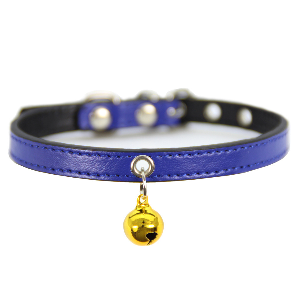 halloween Pet collar new item in stock wholesale pet collar PU black base cat collar bell