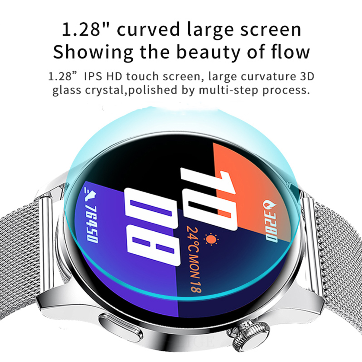 LIGE Smart Wearable Watch Multi functional Sports Waterproof Alarm Clock Chronograph Bluetooth Call Message Push Remote Control Camera Watch