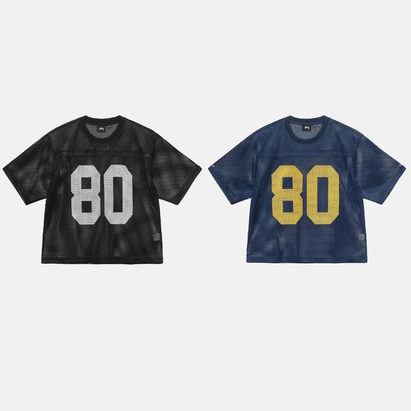 Y2K Streetwear Summer Trend Personalized Mesh Letter T Shirt Men Women High Street Hip Hop Quick Drying Loose Sports Top 240906