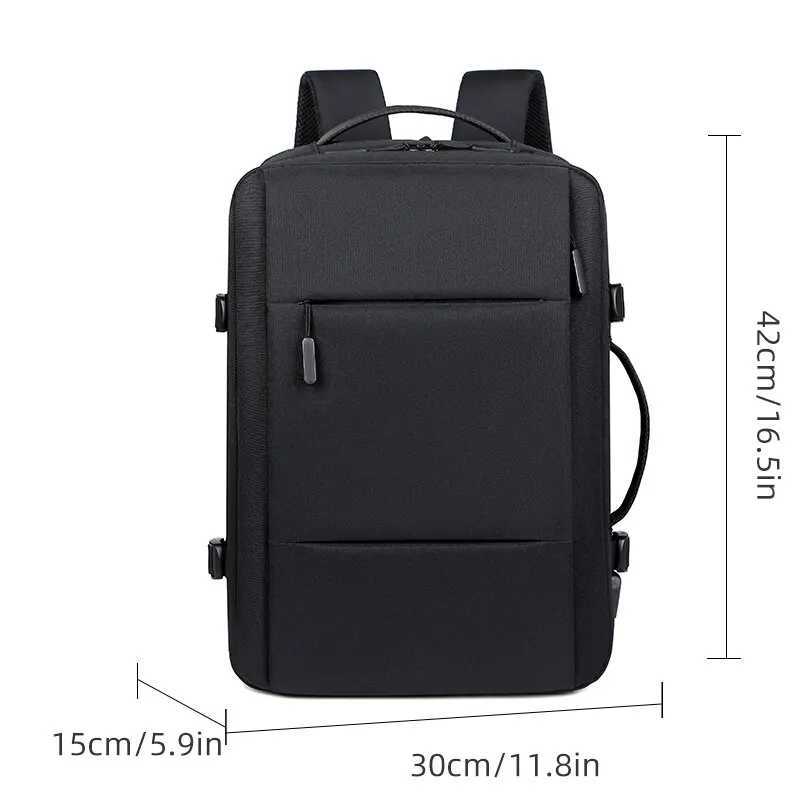 Luxury Backpack Men Women Business Schoolbag Expandable Usb Bag Large Laptop Backpacks Waterproof Fashion Travel Bag 240906