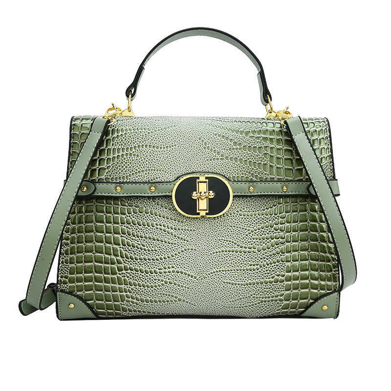 Crocodile Pattern Handbag Women's Bag Trendy Shoulder Bag Large Capacity Crossbody Bag Women's Bag 240915