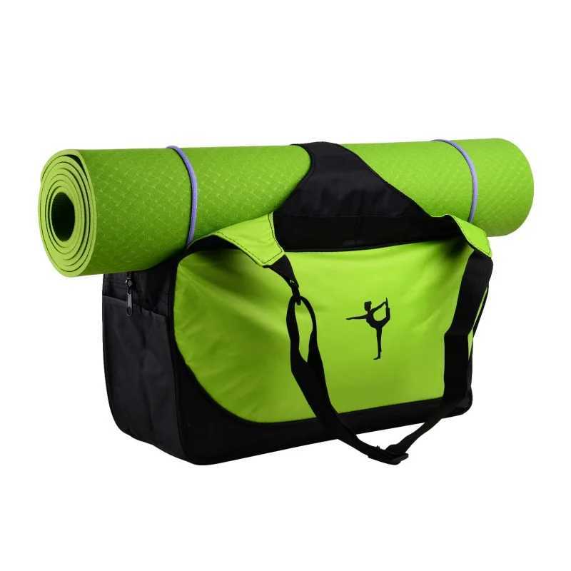 Large yoga exercise bag clothing backpack mens shoulder waterproof yoga Pilates mat luggage carrier gym without mat W240906