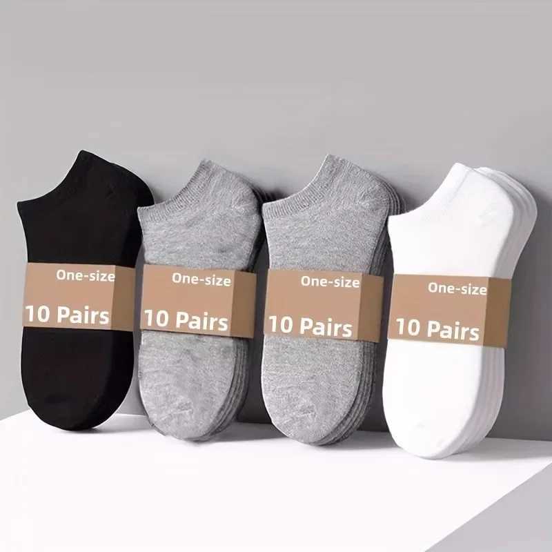 10 pairs of basic ankle socks soft and lightweight perfectly matched with low cut ankle socks womens socks and socks W240905