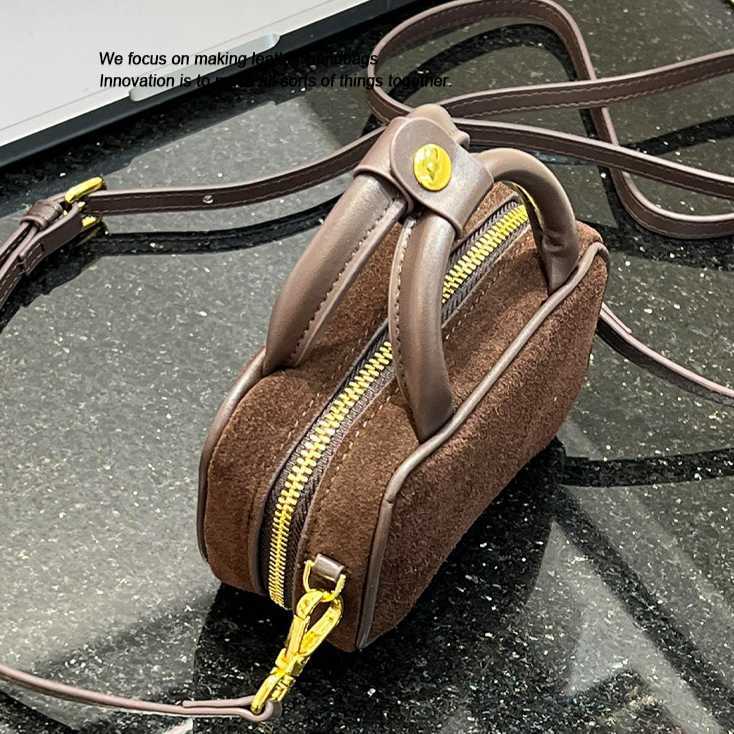 Boston women's bag niche crossbody pillow bag premium leather versatile handbag for women 240915
