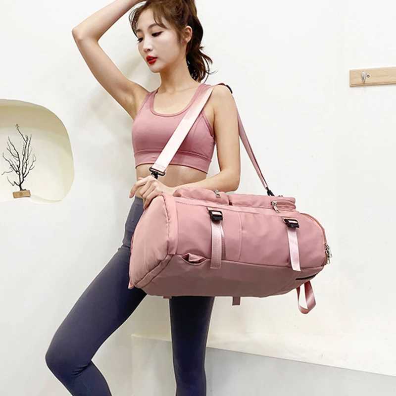 Large capacity mens travel bag leisure weekend travel backpack womens sports yoga bag multifunctional crossover body W240906