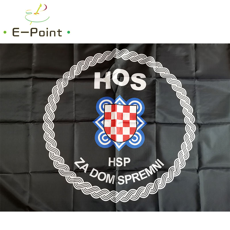 Croatian Defence Forces Flag Croatia HOS Flag 2*3ft (60*90cm) 3*5ft (90*150cm) Size Christmas Decorations for Home and Garden