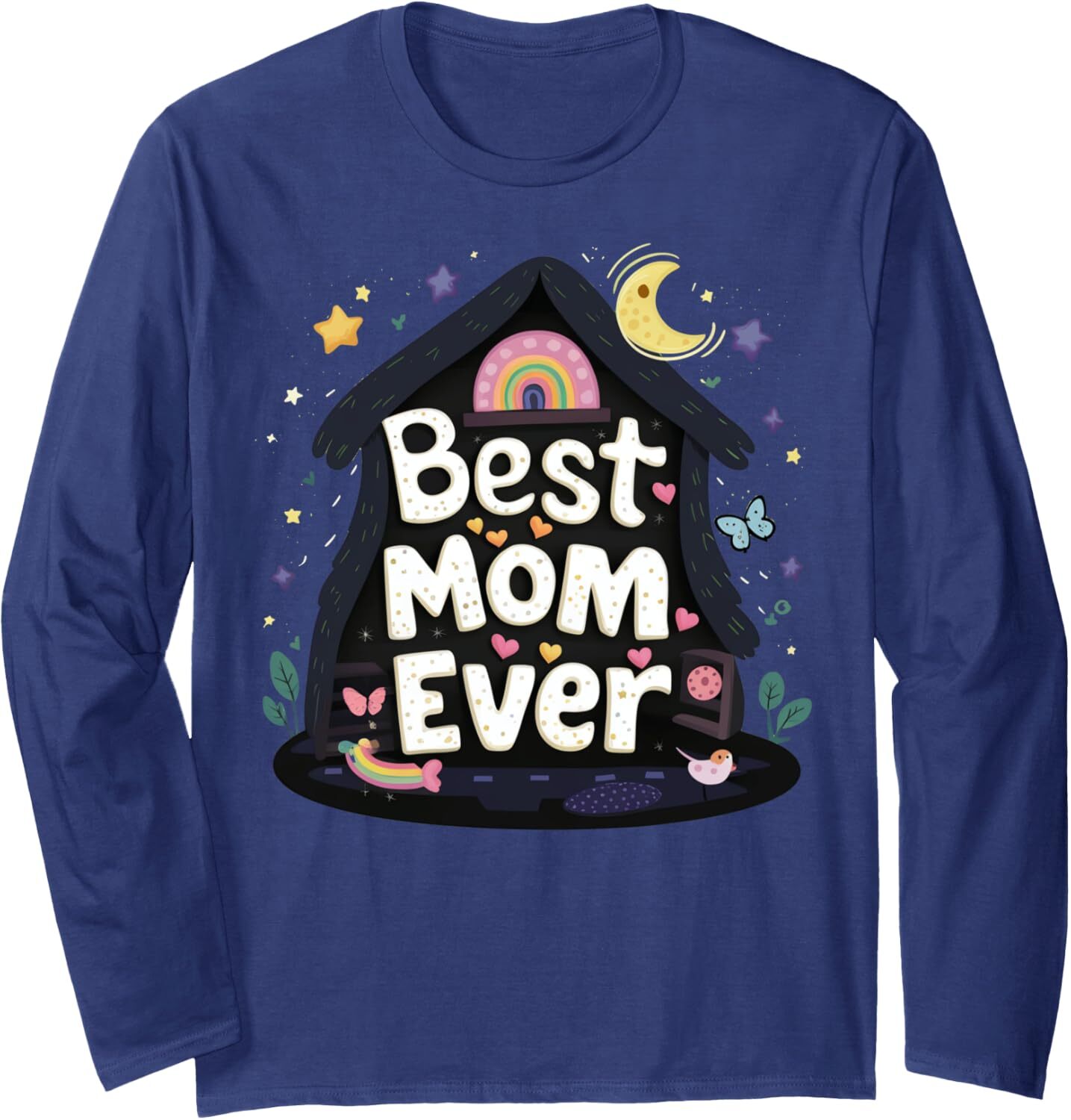 Long Sleeve Shirts For Men Sweatshirt Best Mom Ever 2D Illustration Black Scene Tee Streetwear Casual Tops Clothes Free shipping