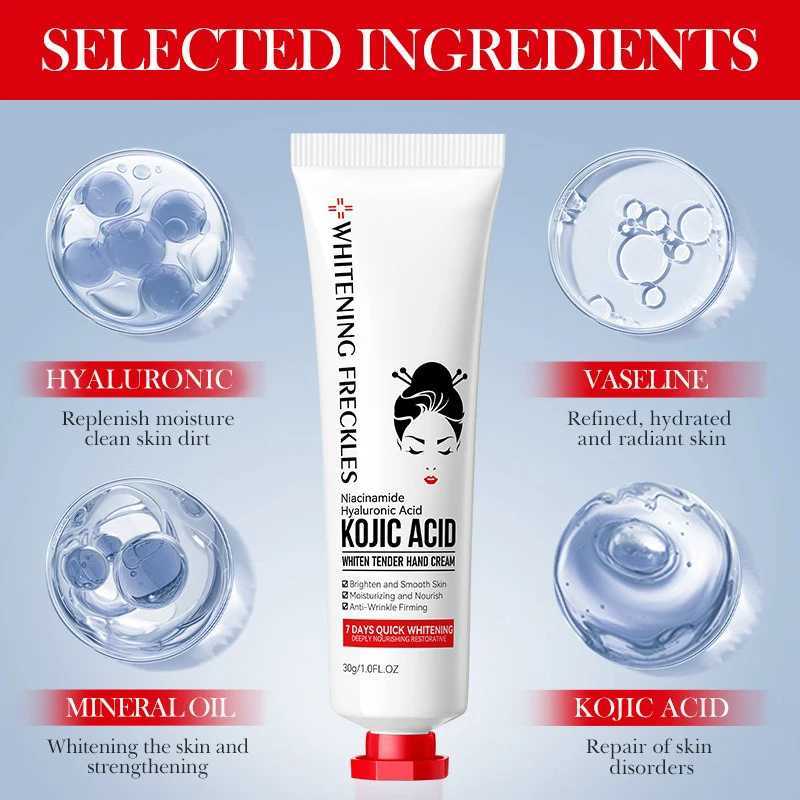 Kojic Acid Fade Dull Hand Cream Body Fast Smooth Nourish Cream Lightening Black Skin Brightening Moisturizing Korean Skin Care M240906