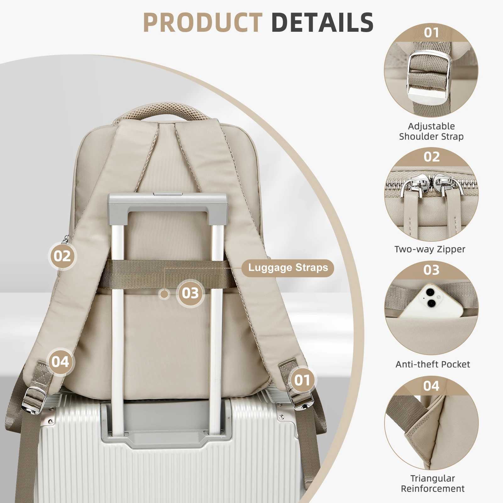 Women s Backpack Feminina Large Capacity Casual Mochila Versatile Daypack Female Shoulder Bag Waterproof Nylon 240906