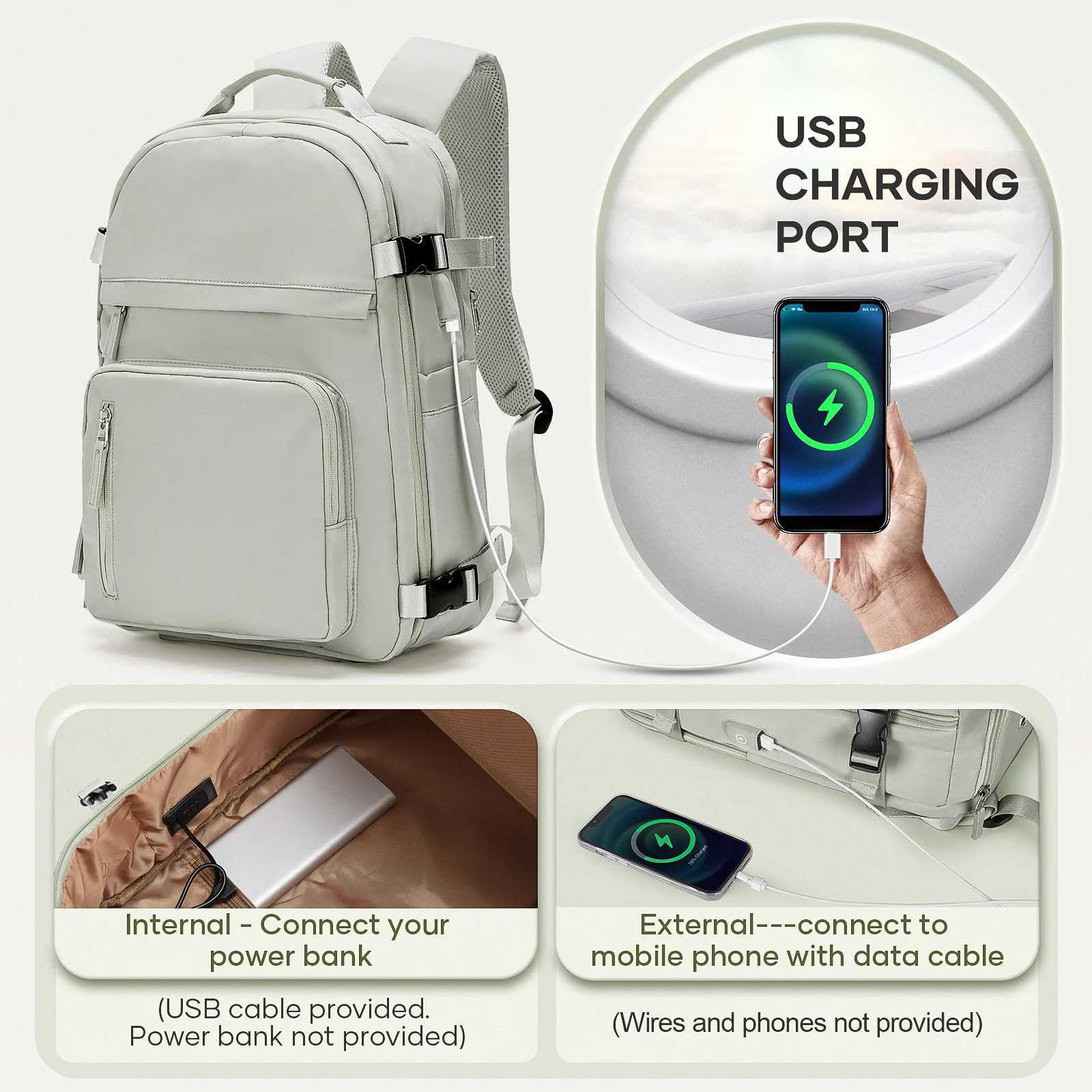 Large Travel Backpack for Women Capacity High Quality Schoolbag Overnight Weekend Bag Waterproof Men s Laptop 240906