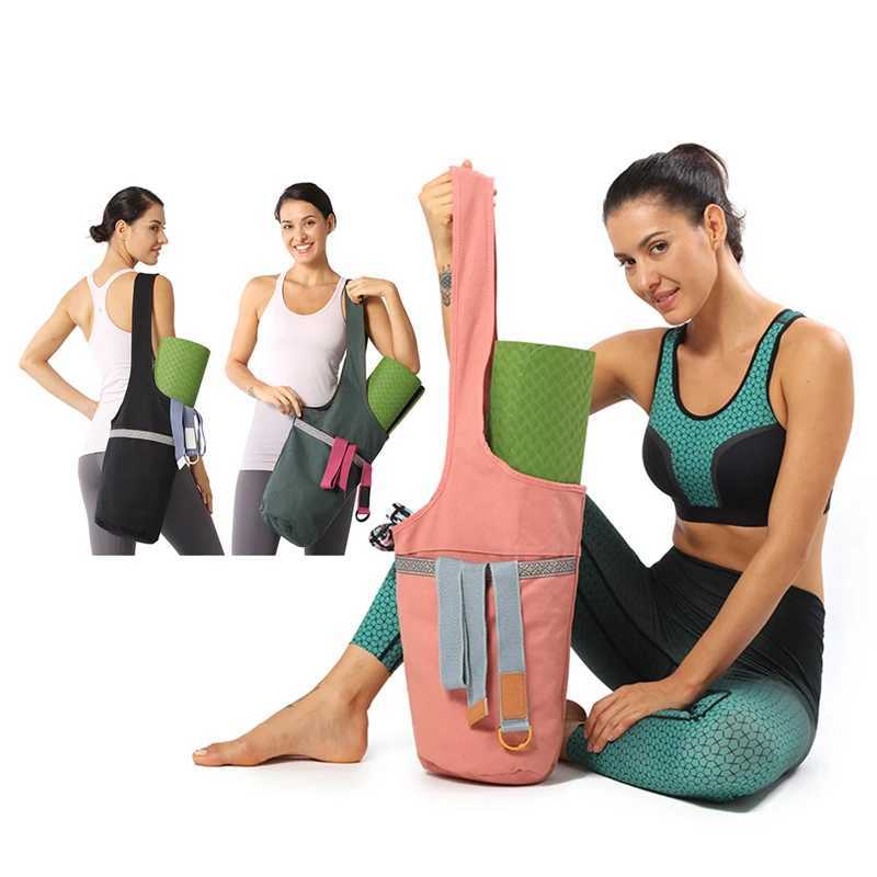 Portable yoga mat bag fashionable sports yoga mat handbag storage bag backpack suspender fitness equipment W240906