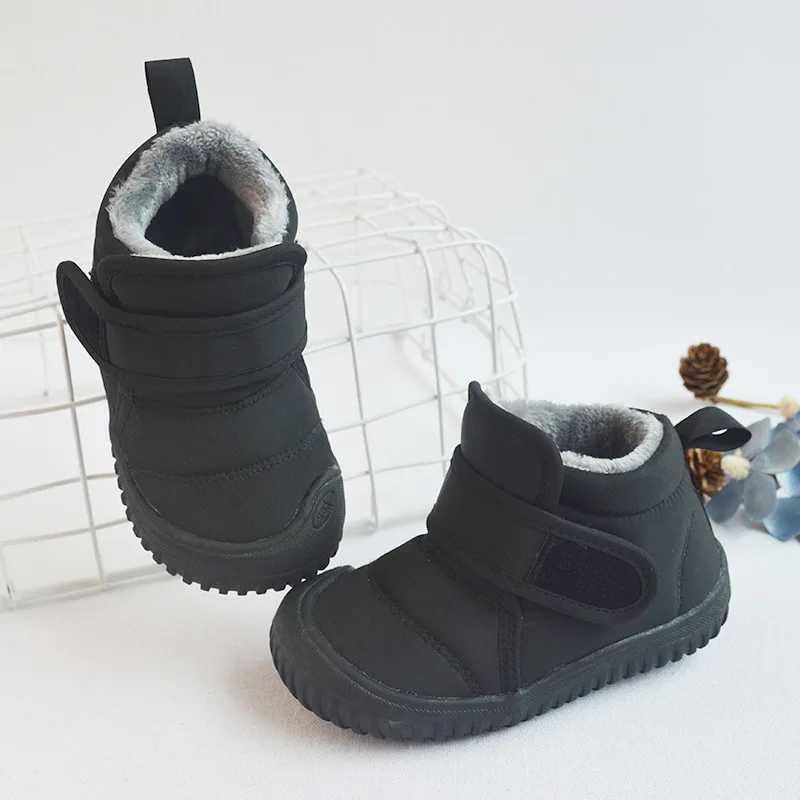 Winter children new velvets cotton shoes baby casual soft-soled warm cotton boots boys and girls fashion short snow boots M240906