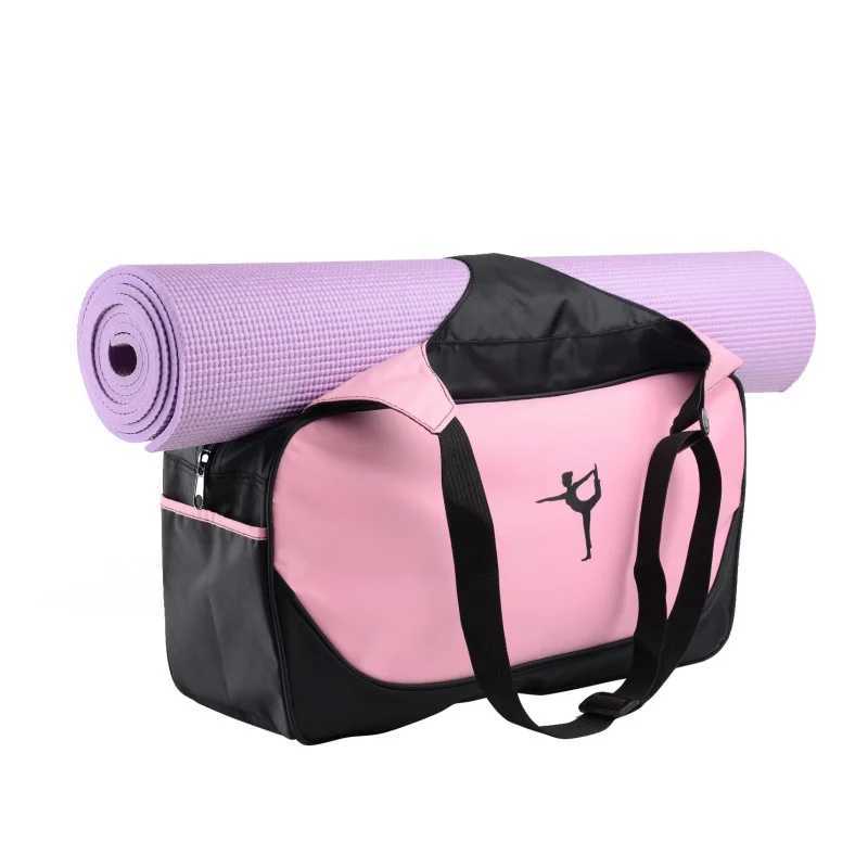 Large yoga exercise bag clothing backpack mens shoulder waterproof yoga Pilates mat luggage carrier gym without mat W240906