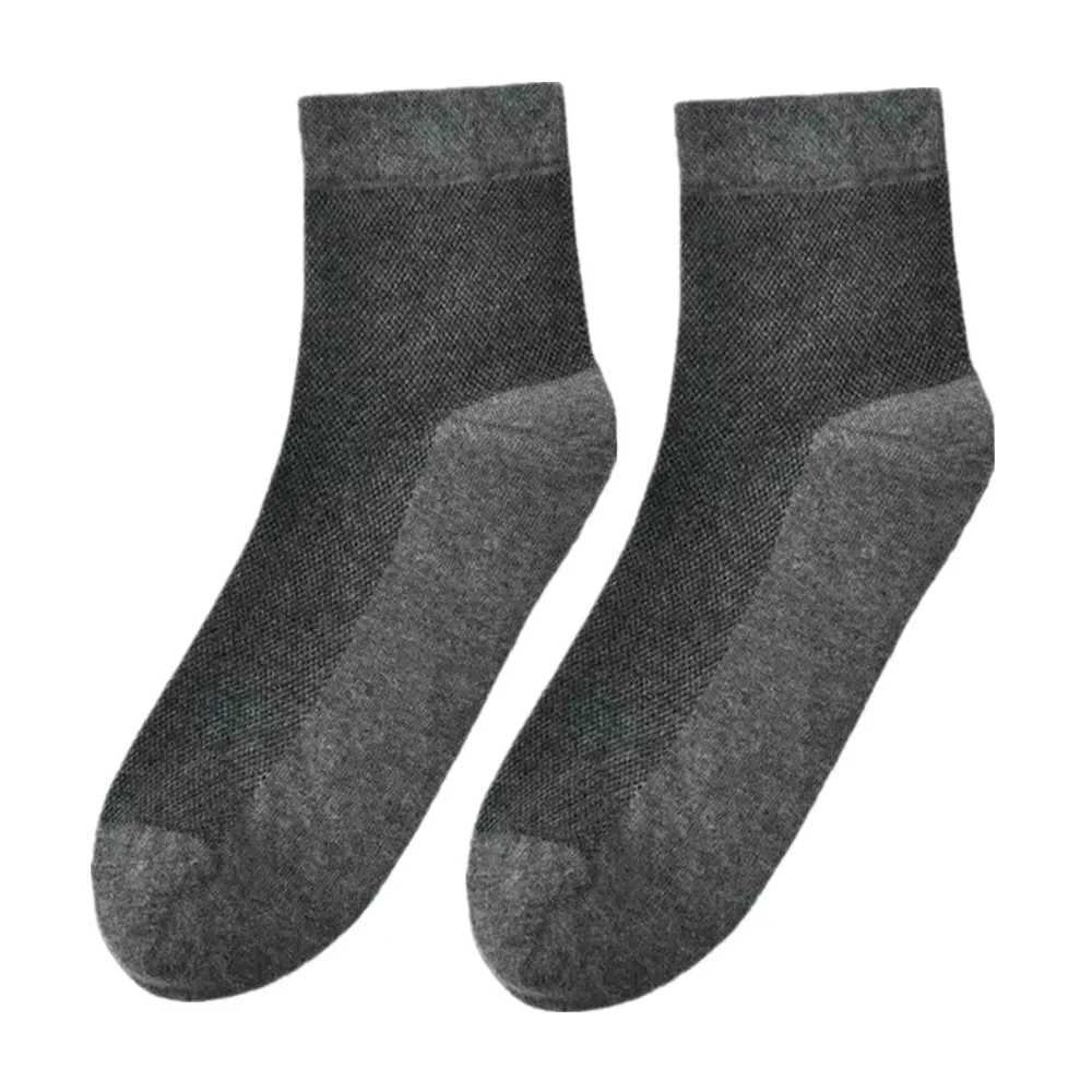 10 Pairs Breathable Mesh Socks Men Cotton Spring Summer Mid Length Sweat Wicking Socks Odor Resistant Sports Calcetines Y240906