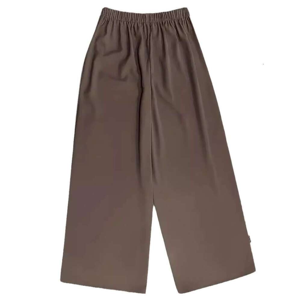 2024 New Loose High Waist Button Casual Cropped Wide Leg Women's Pants