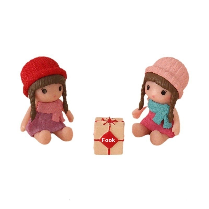 Mini Creative Cute Doll Girl Gift Box Micro Landscape Baby House Decoration Accessories OB11 Home Desktop Ornament