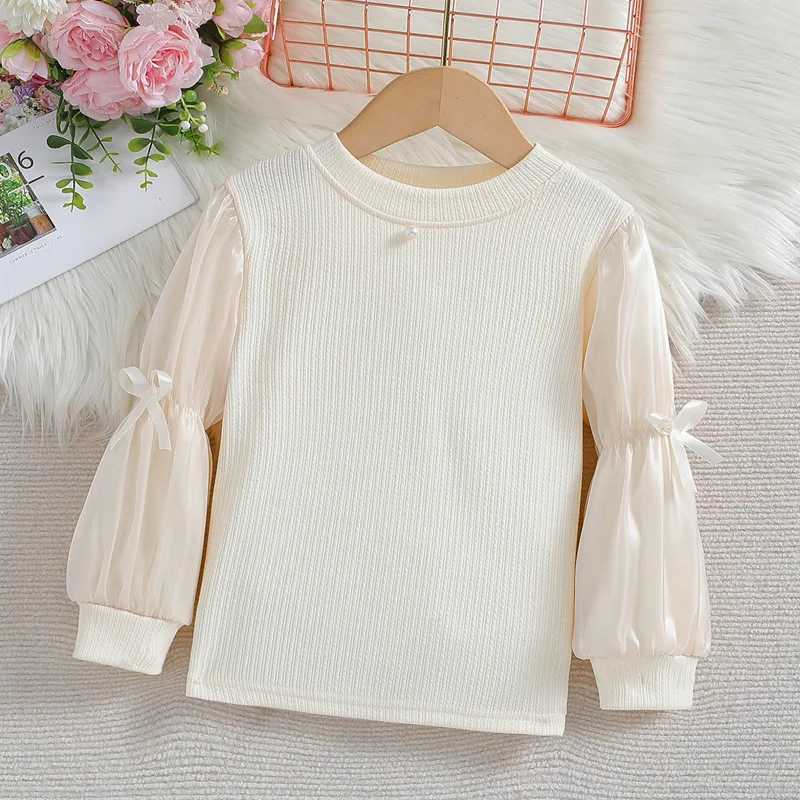 Girls bottoming shirt spring and autumn2024new fashionable stylish inner girl lantern sleeve Princess Lolita top fashion Y240906